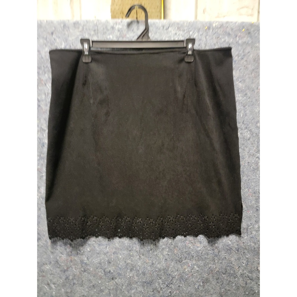 Venezia Jeans Clothing Co. Black Skirt Zipper Back Size‎ 18
